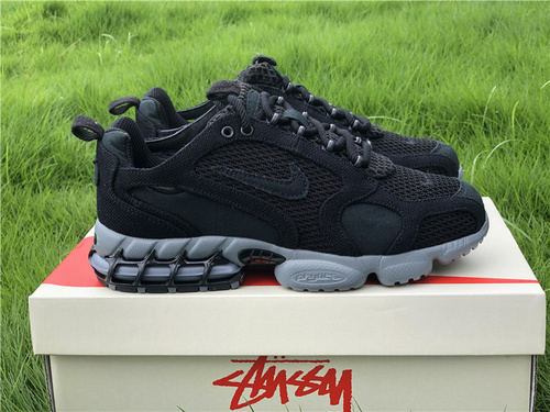 Stussy X Nike Air Zoom Spiridon Pure Black Color_ Item Number_ CQ5486-002_ full code shipment 36--46-cf7787c5